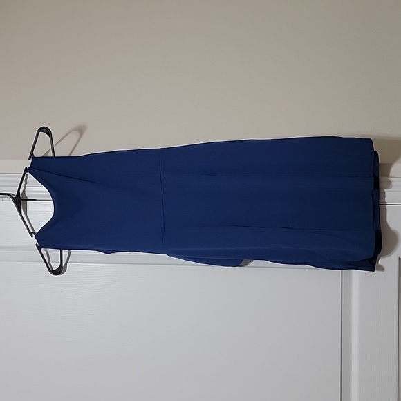 NWOT Loft blue mock wrap dress - Picture 2 of 4